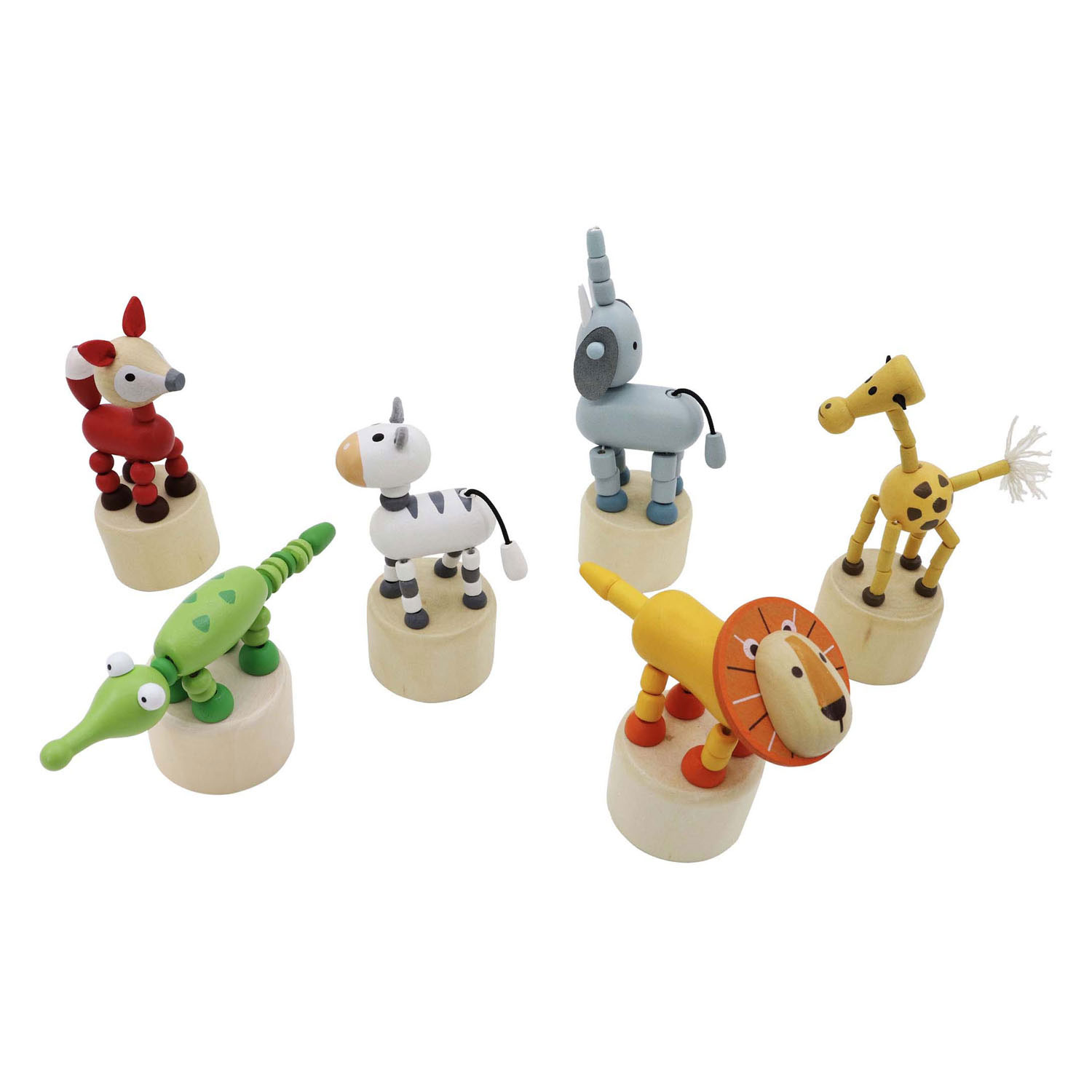 Houten Drukpop Jungle