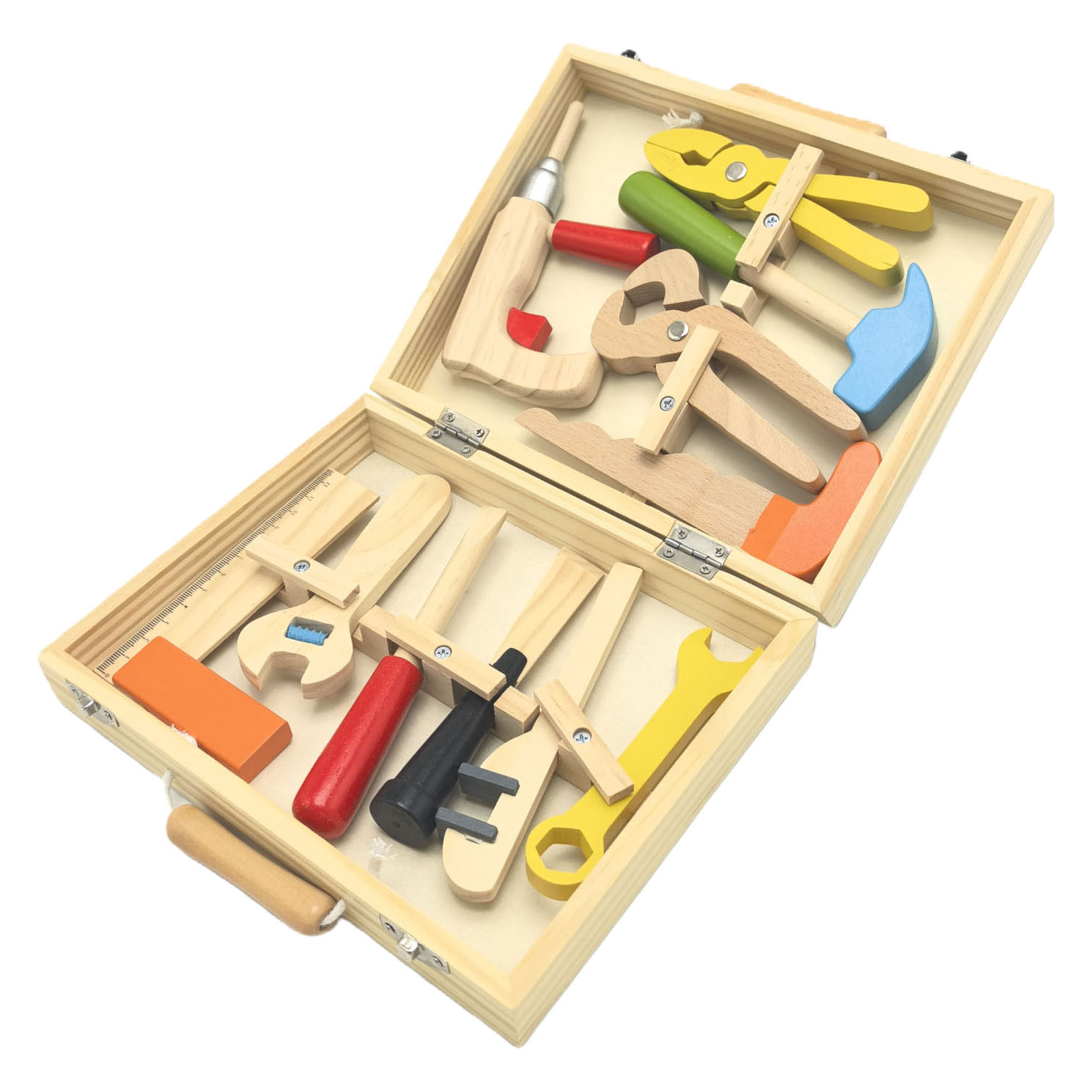 Houten Gereedschapskist - 12dlg.