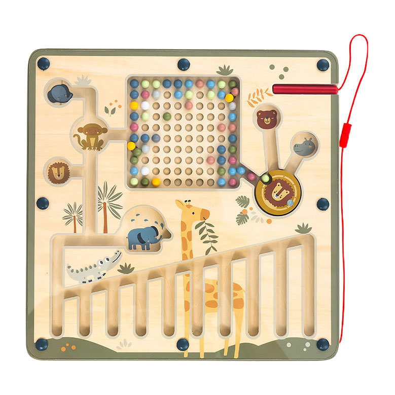 Houten Magneet Labyrint Safari