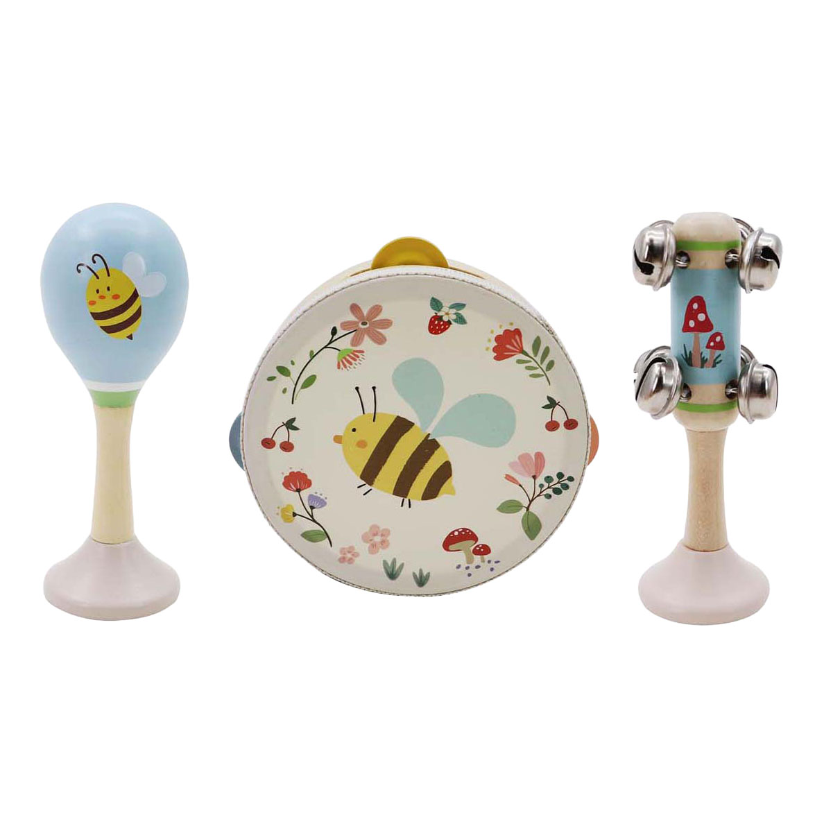 Houten Muziekset Bij - 3dlg.