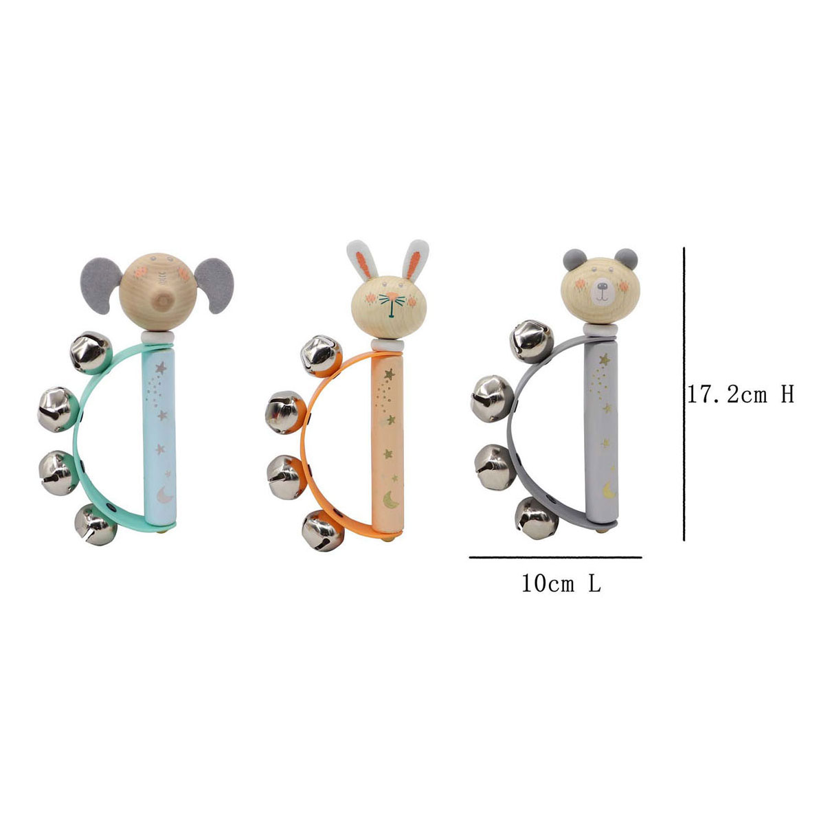 Houten Bellenhandvat Dier