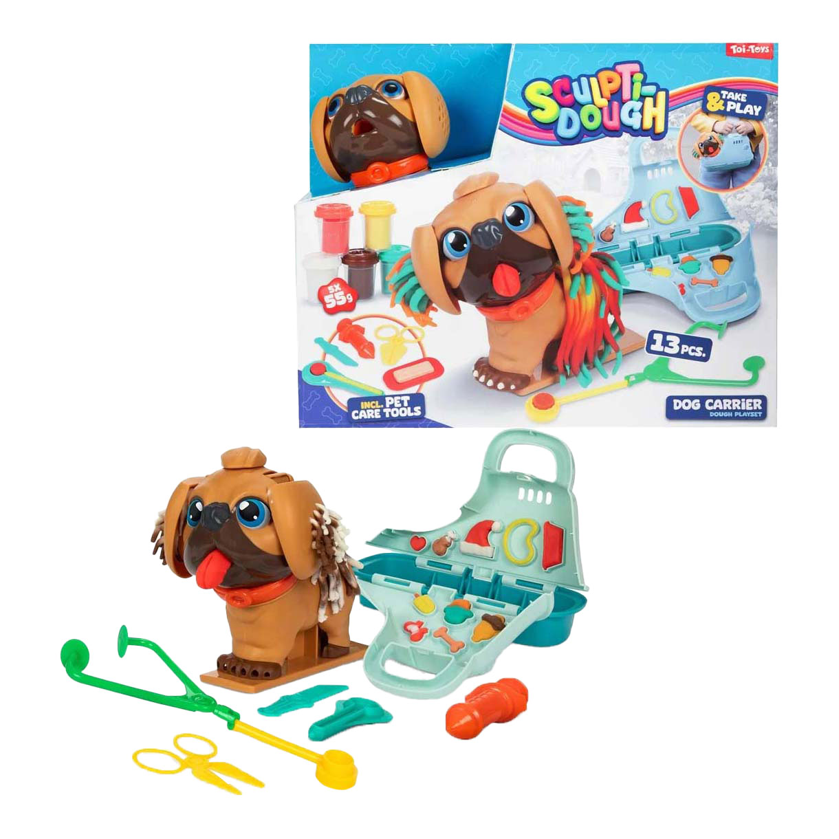 Sculptidough Kleiset Dierenverzorger Hond, 13dlg.