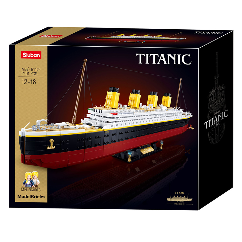 Sluban - Jeu de construction extra large Titanic, 2401 pièces.