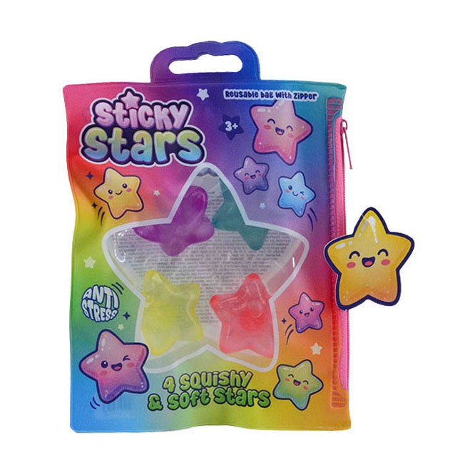 Sticky Squeeze Sterren - 4st.