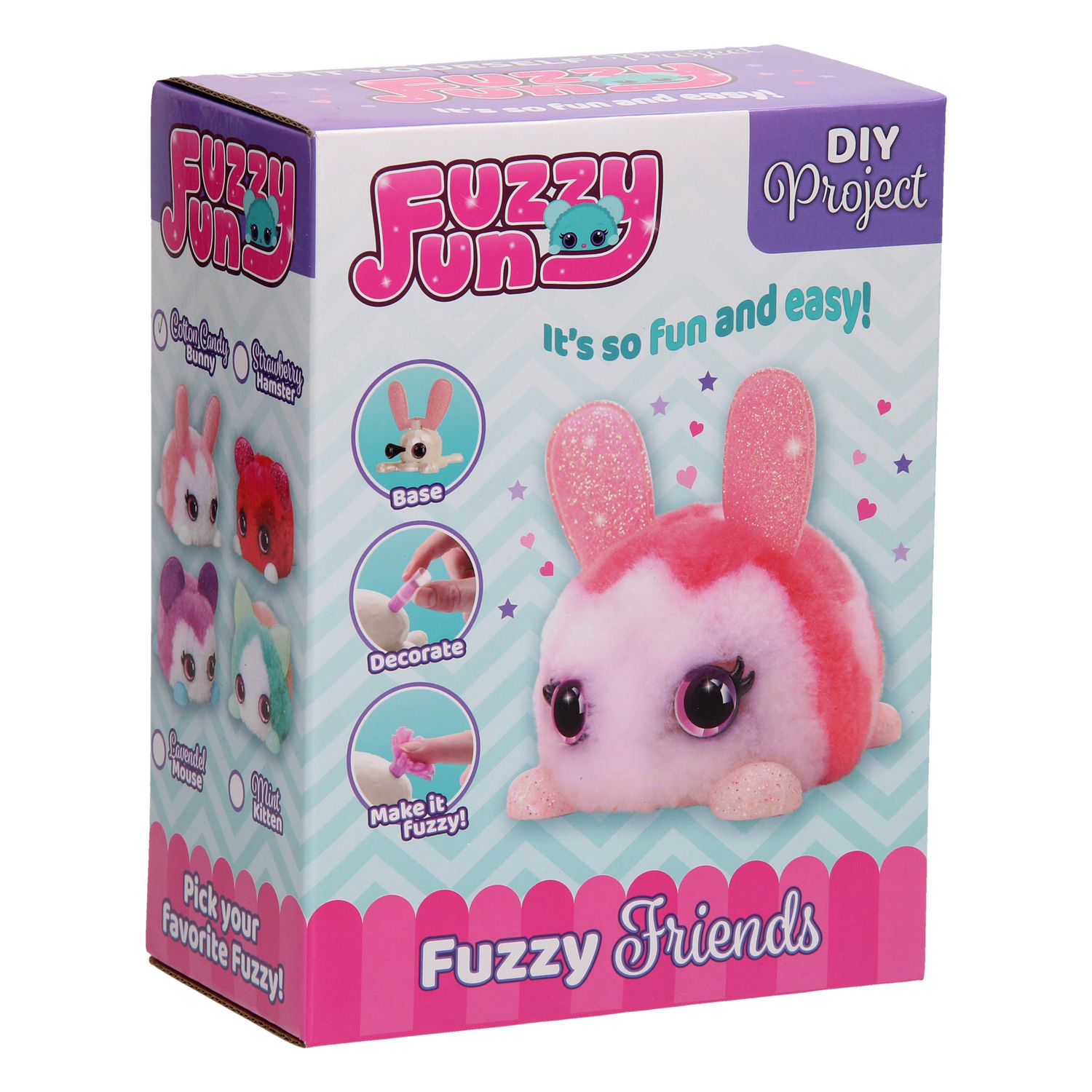 Fuzzy Fun Animals - Mint Kitten