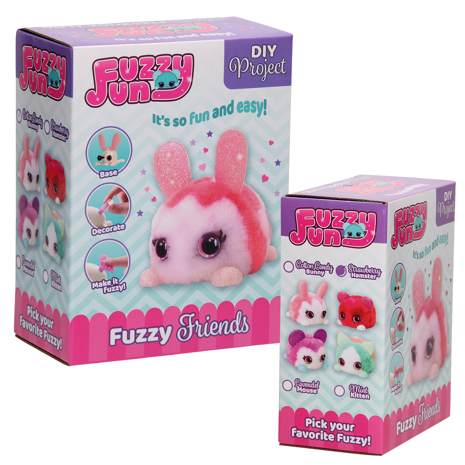 Fuzzy Fun Animals - Mint Kitten