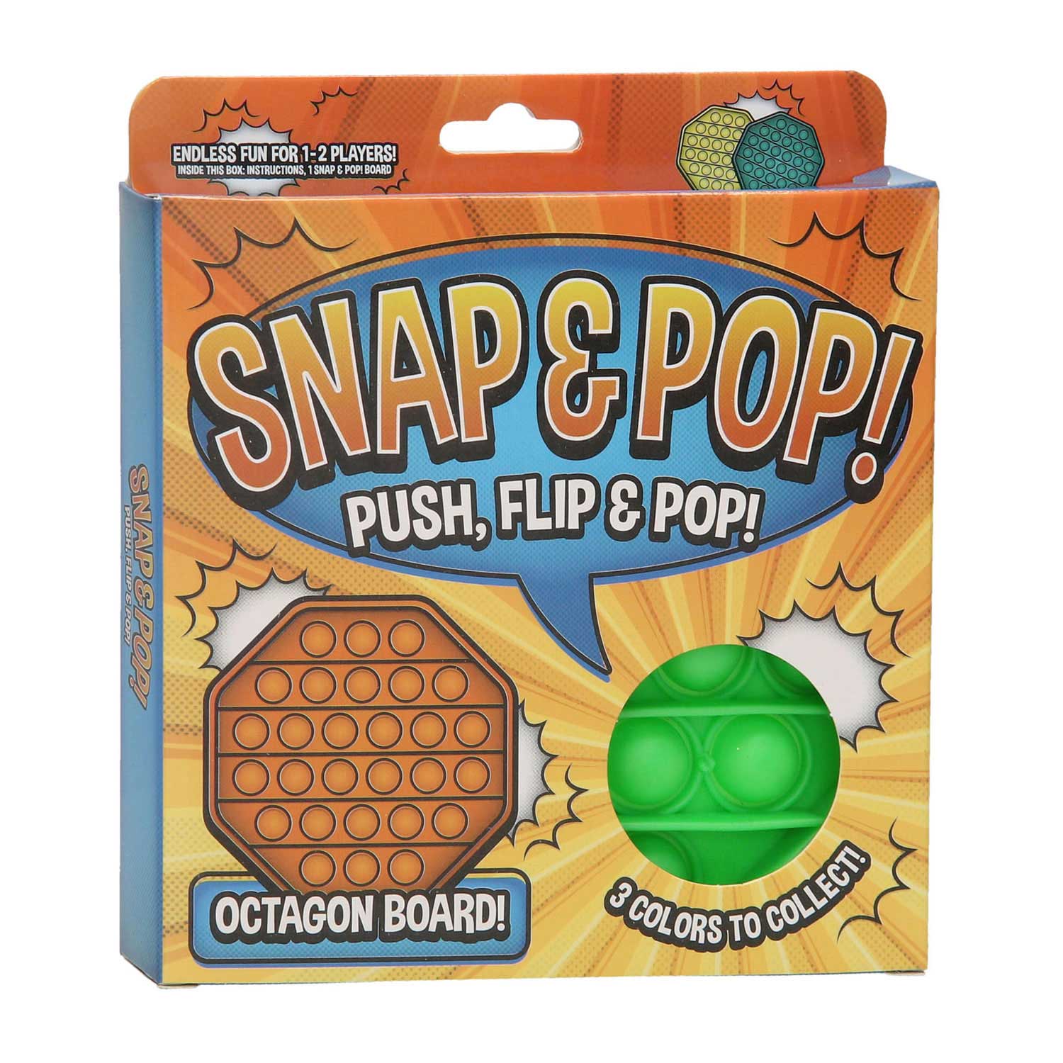 Fidget Toys Snap & Pop - 8-Hoek Groen