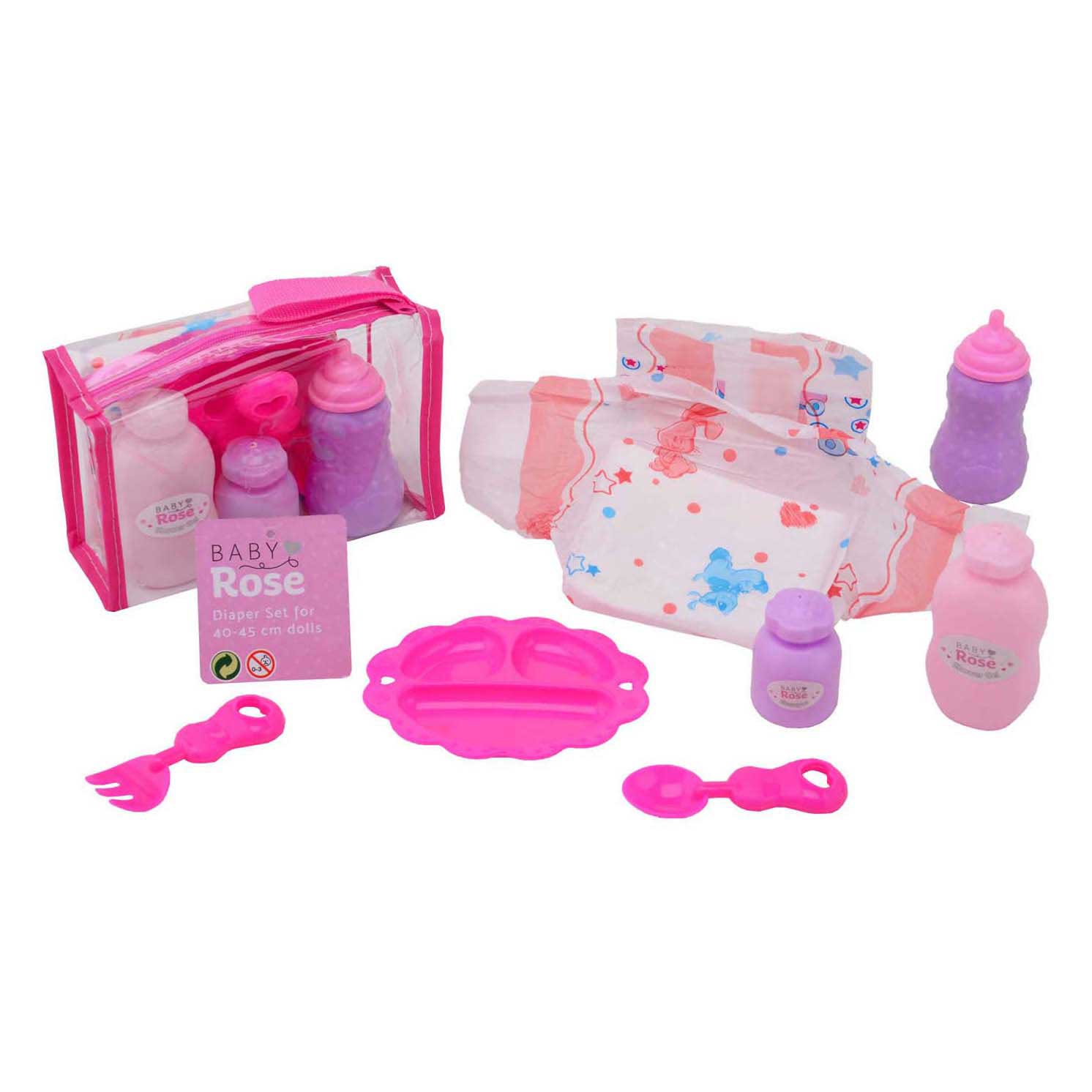 Coffret de soins Baby Rose dans un sac
