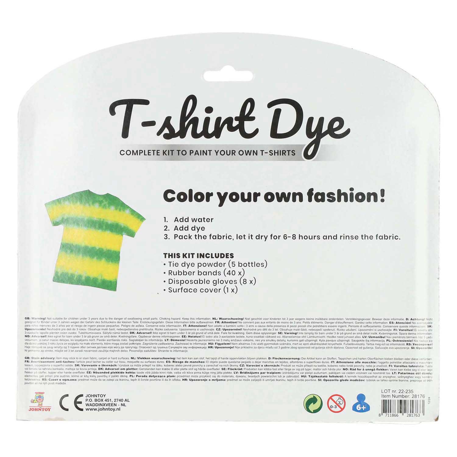 Ensemble de motifs tie-dye pour t-shirts