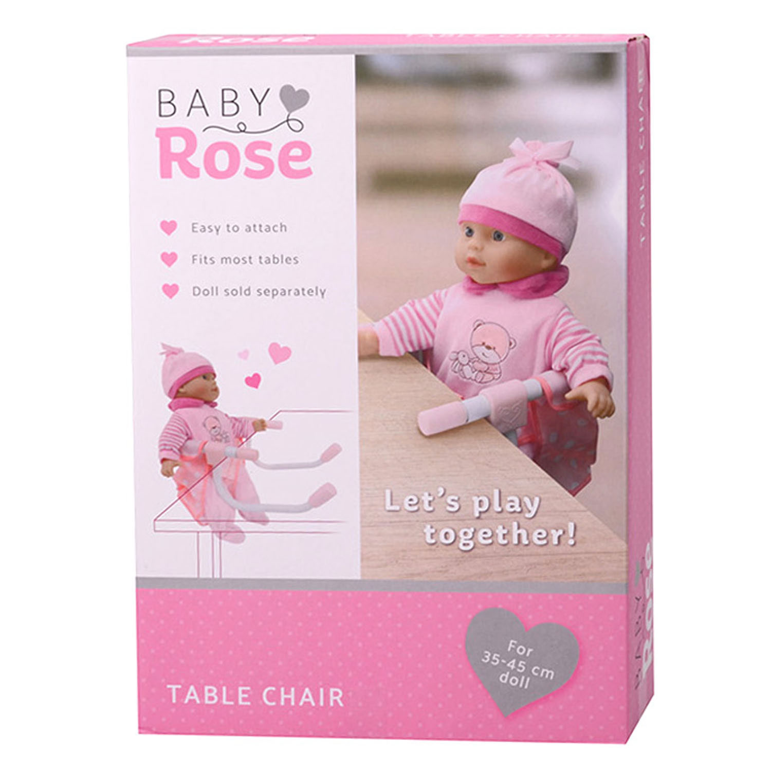 Chaise de table Baby Rose