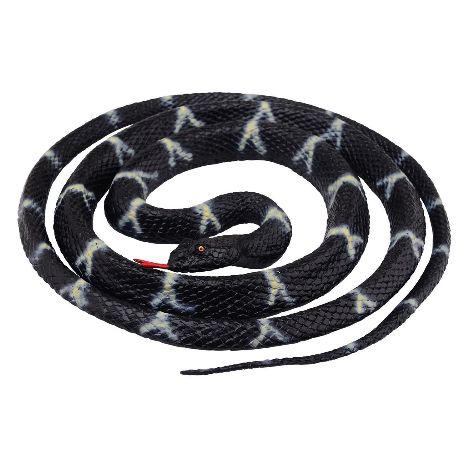 Serpent jouet enroulé, 20 cm