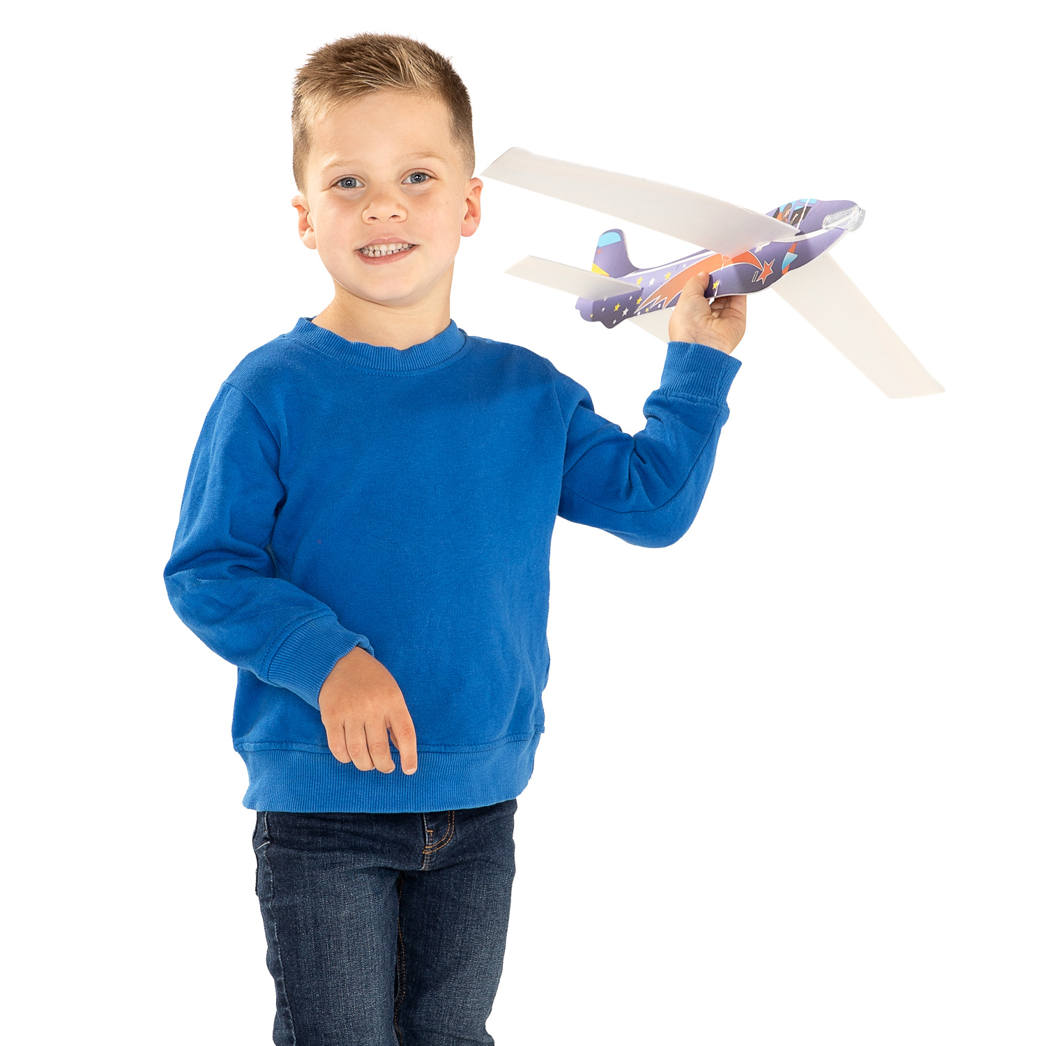 Avion Jumbo en mousse, 45 cm