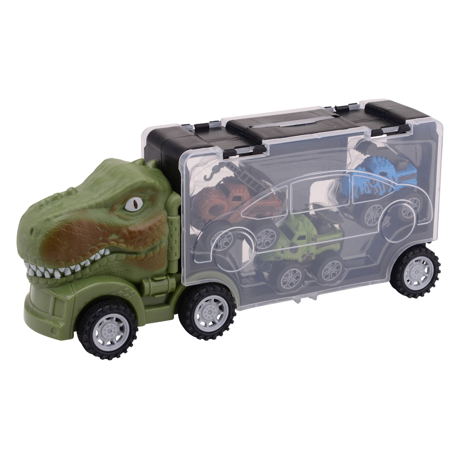 Dino-Lagerwagen mit 3 Dino-Autos
