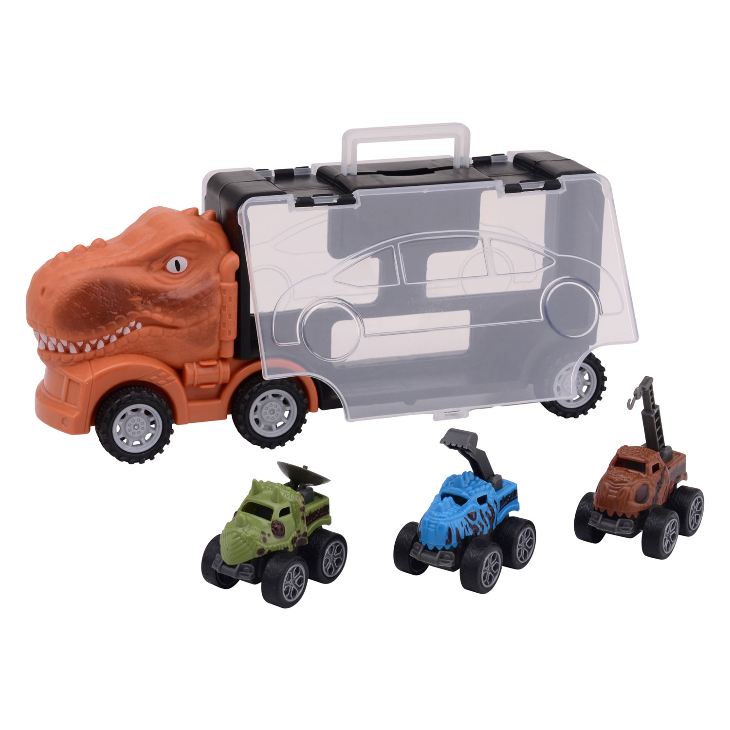 Camion de stockage Dino avec 3 voitures Dino