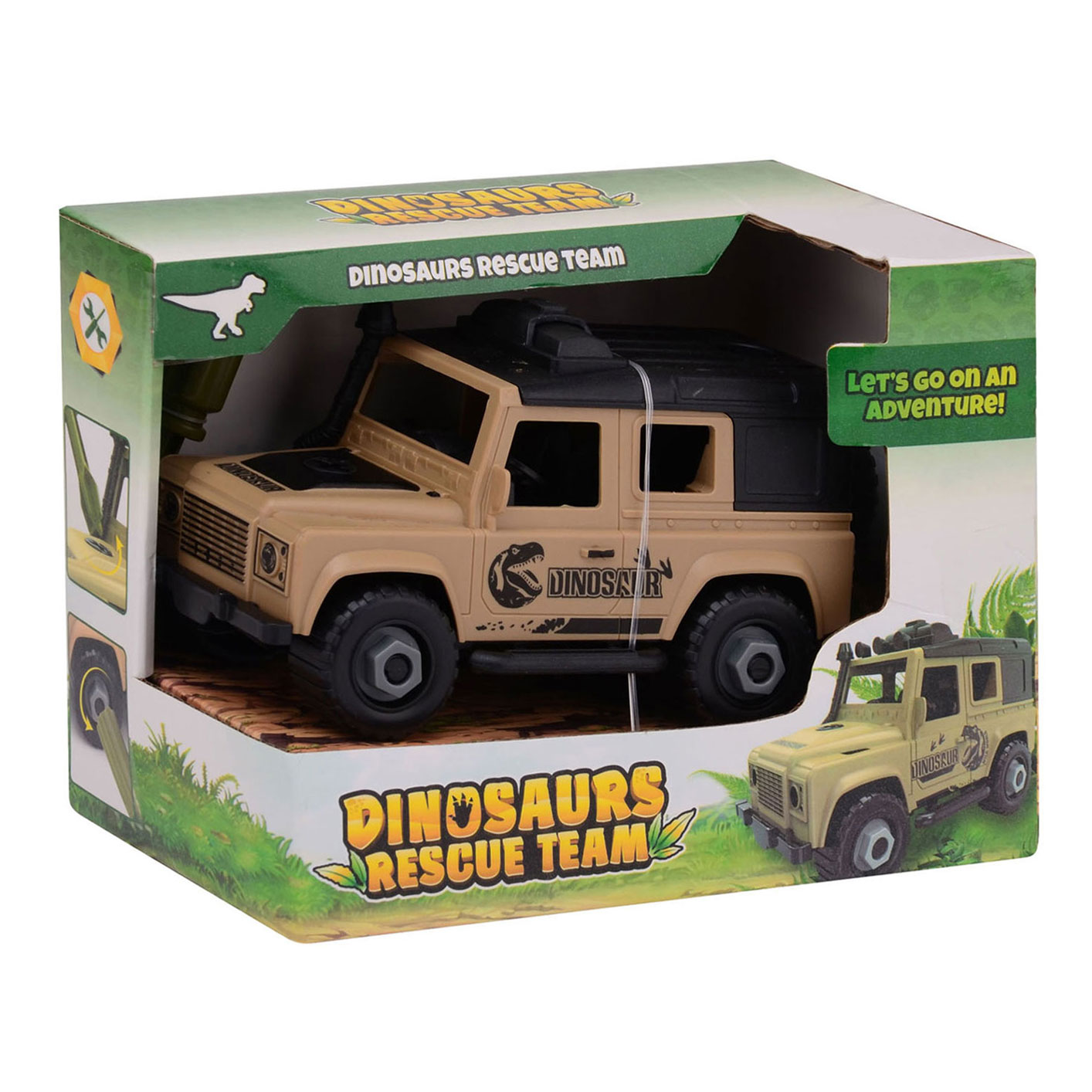 Dschungel-Dino-Rettungs-Geländewagen