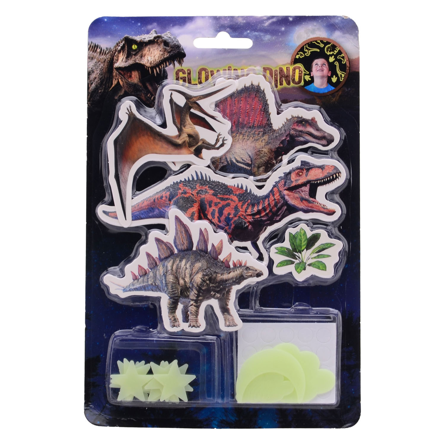 Glow in the Dark Dino Muurstickers