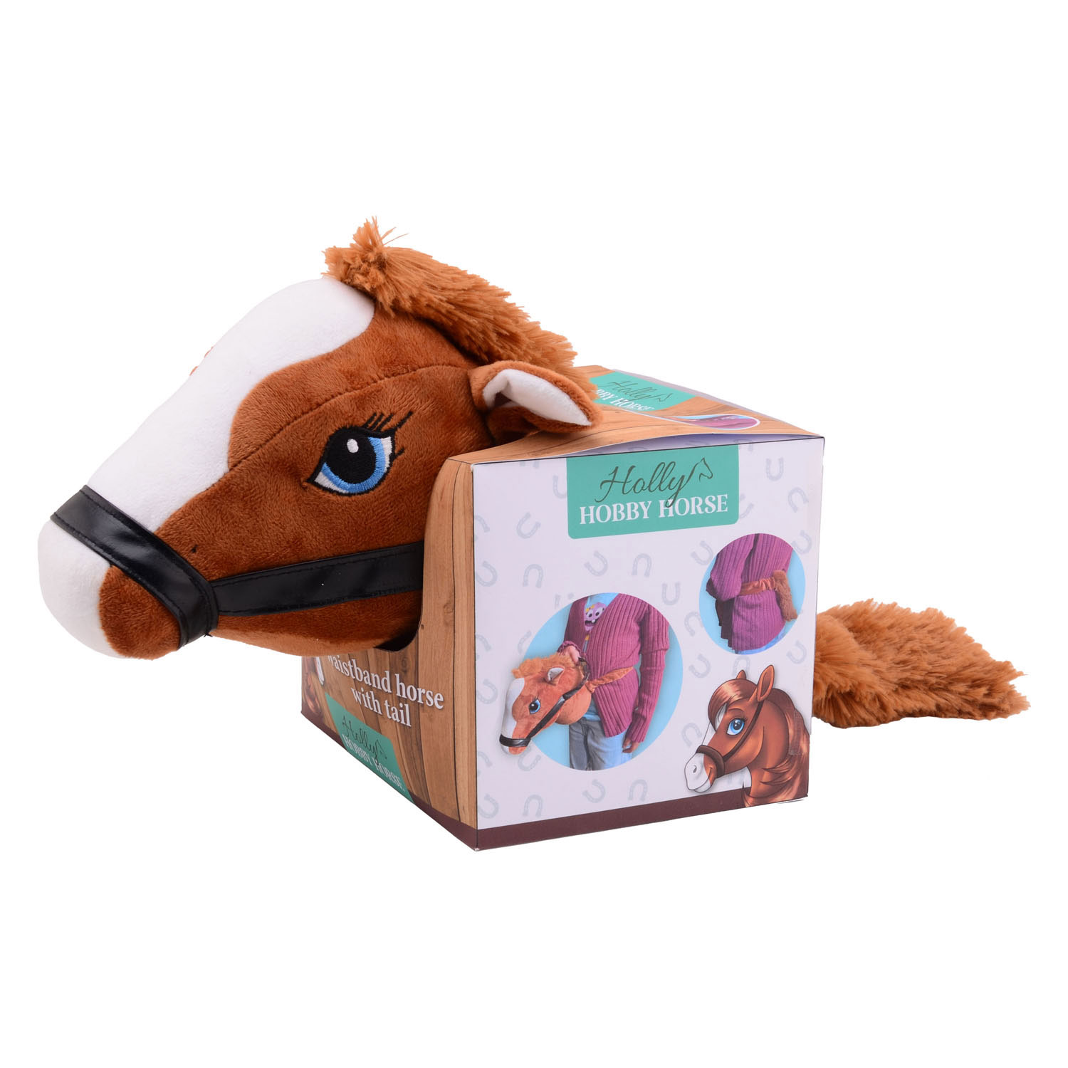 Tête de cheval Holly Horse marron avec élastique