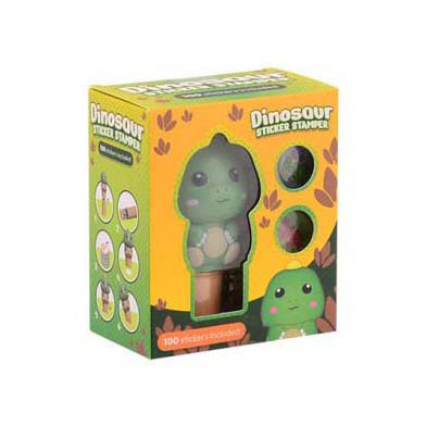 Dinosaurus Sticker Stamper, 100 stickers, in display