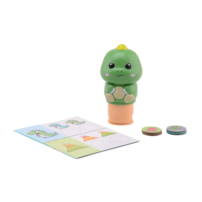 Dinosaurus Sticker Stamper, 100 stickers, in display