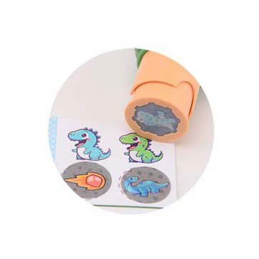 Dinosaurus Sticker Stamper, 100 stickers, in display