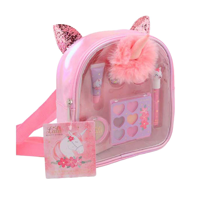 LaLa - Trousse de maquillage dans un sac à dos licorne