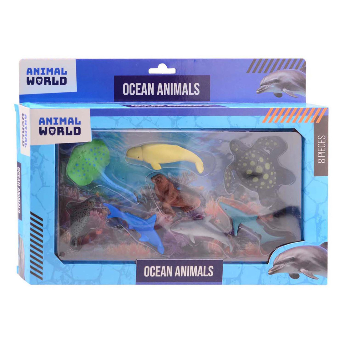 Animal World - Zeedieren Speelset, 8dlg.