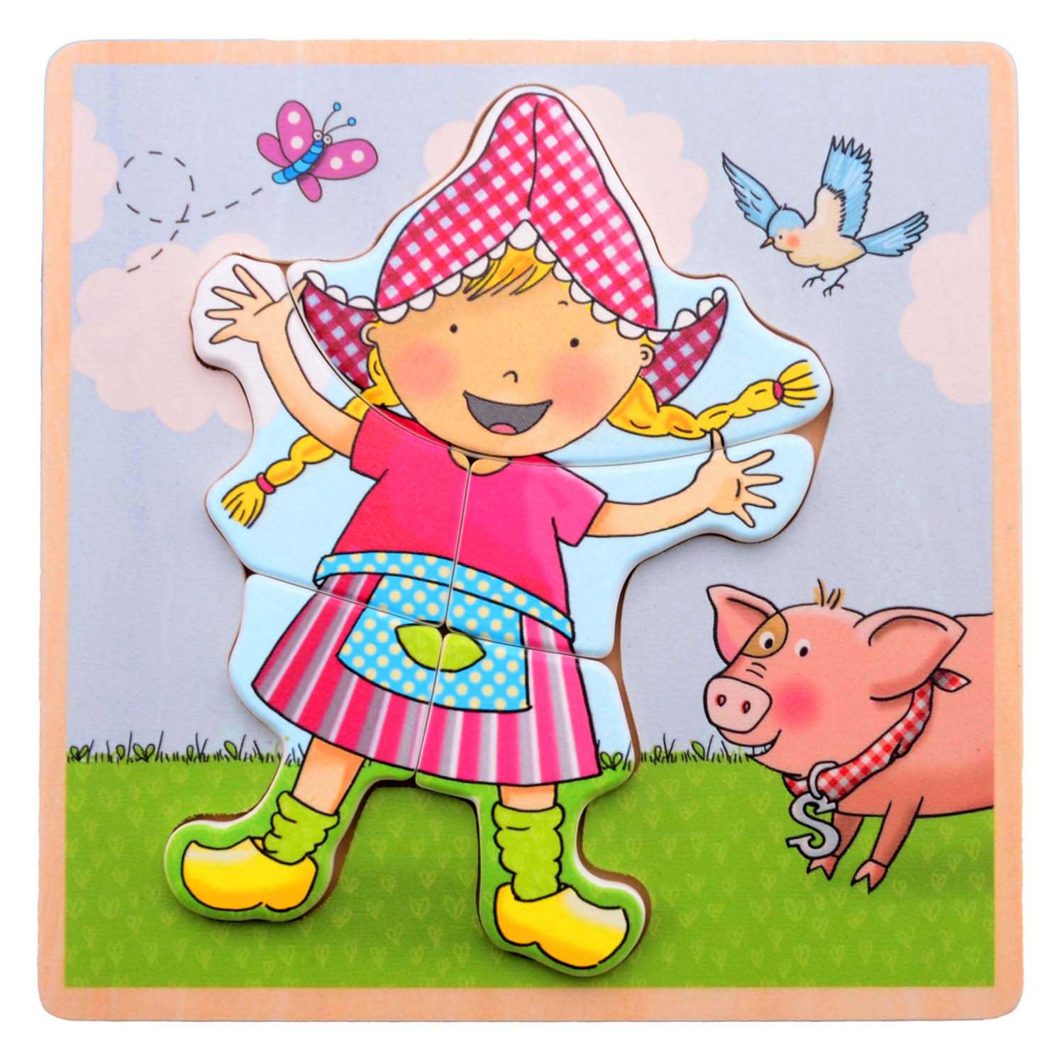 Fien & Teun Houten Puzzel Fien - 5dlg.