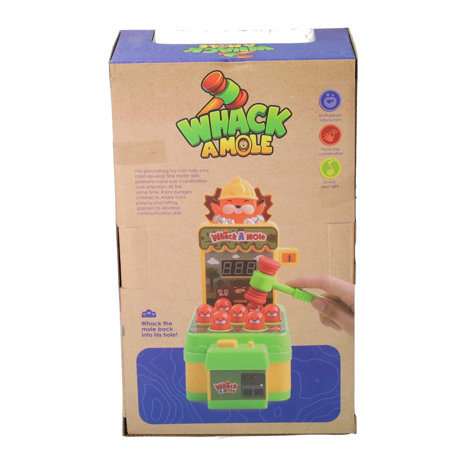 Whack a Mole - met Licht en Geluid