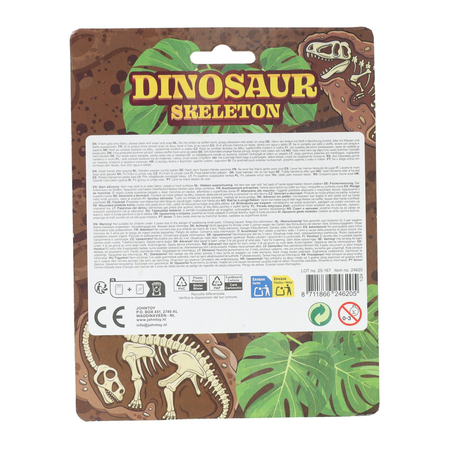 Cut Out Dino Slijm Skelet