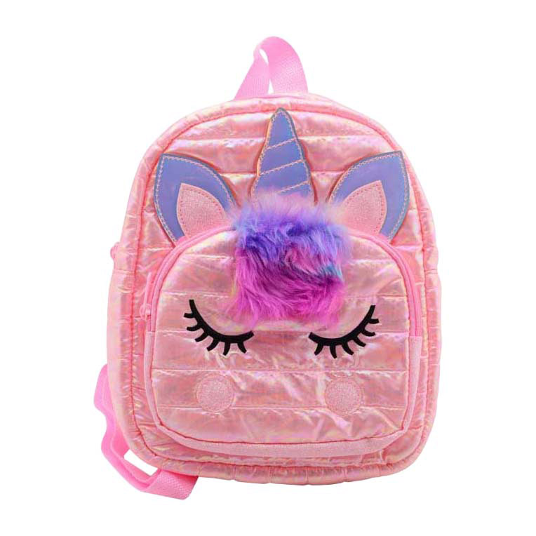 Sac à dos licorne rose - 21 x 10 x 27 cm