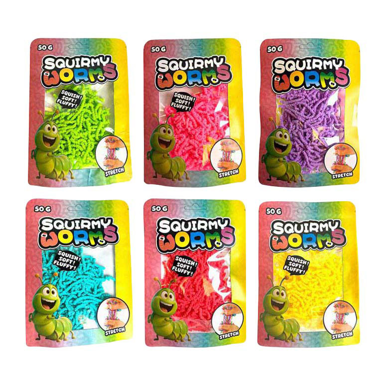 Squimy Worms Color - 50gr.