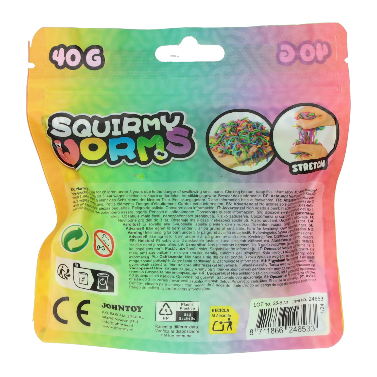 Squirmy Wormen Kleur - 40gr.