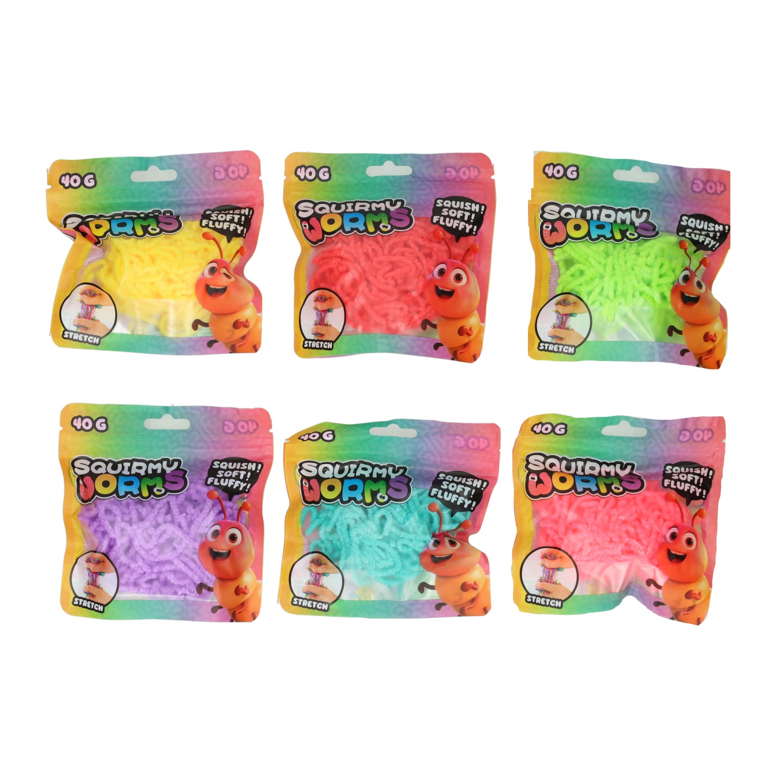 Squirmy Wormen Kleur - 40gr.