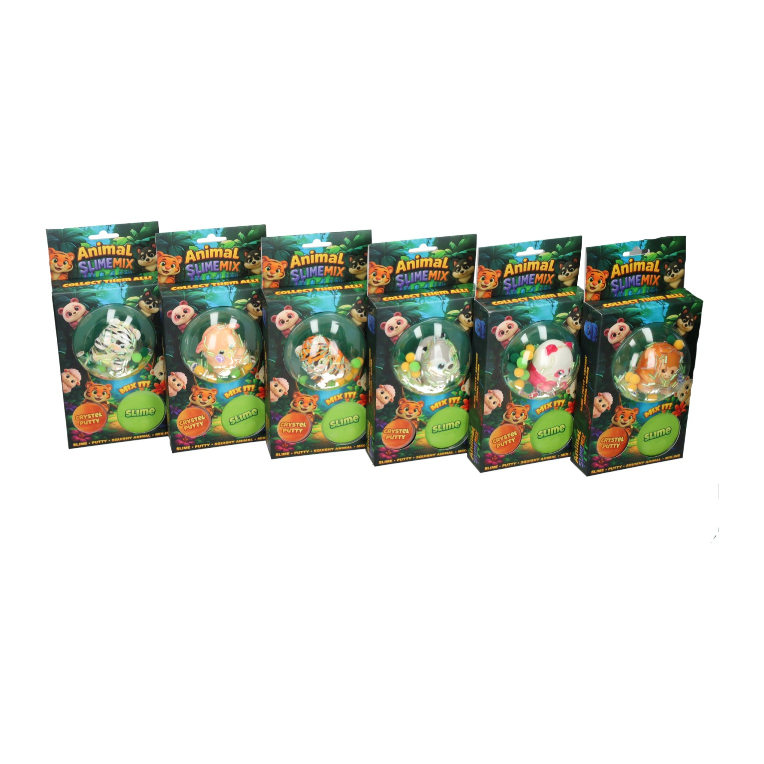 Pack Jungle - Pâte à modeler, Slime et Squeez