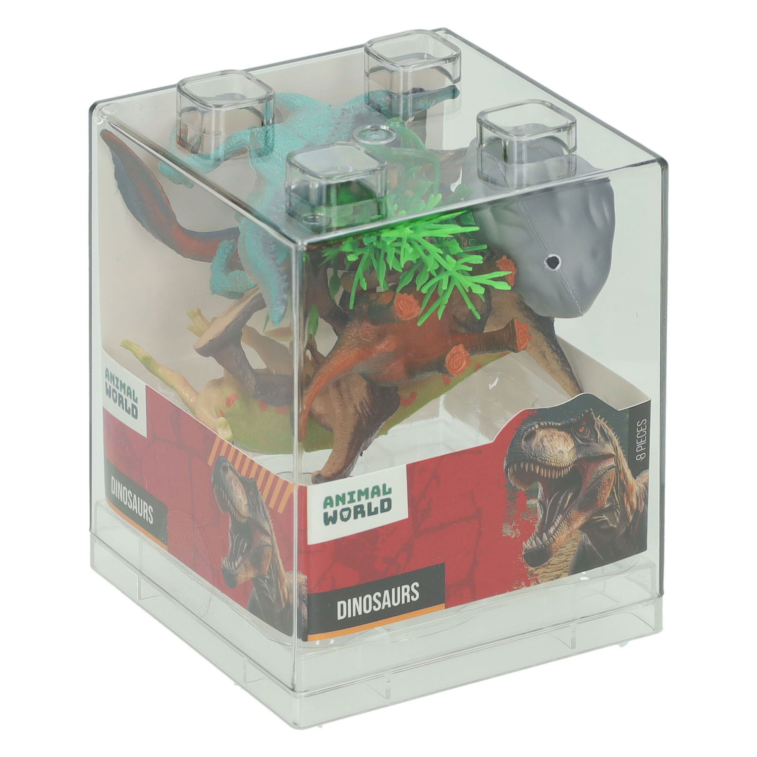Monde animal - Coffret de dinosaures - 8 pièces.