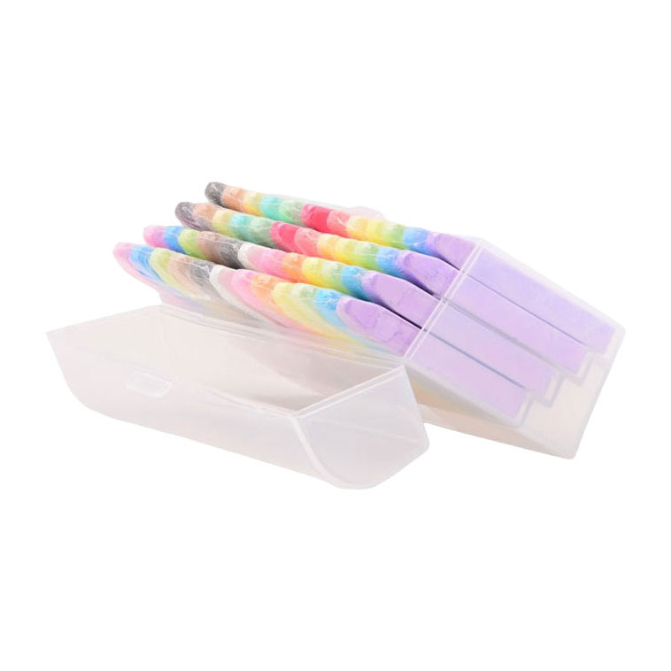 Craies de trottoir en boîte de rangement - 48 pièces.