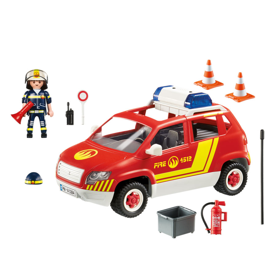 Playmobil 5364 Brandweercommandant met dienstwagen