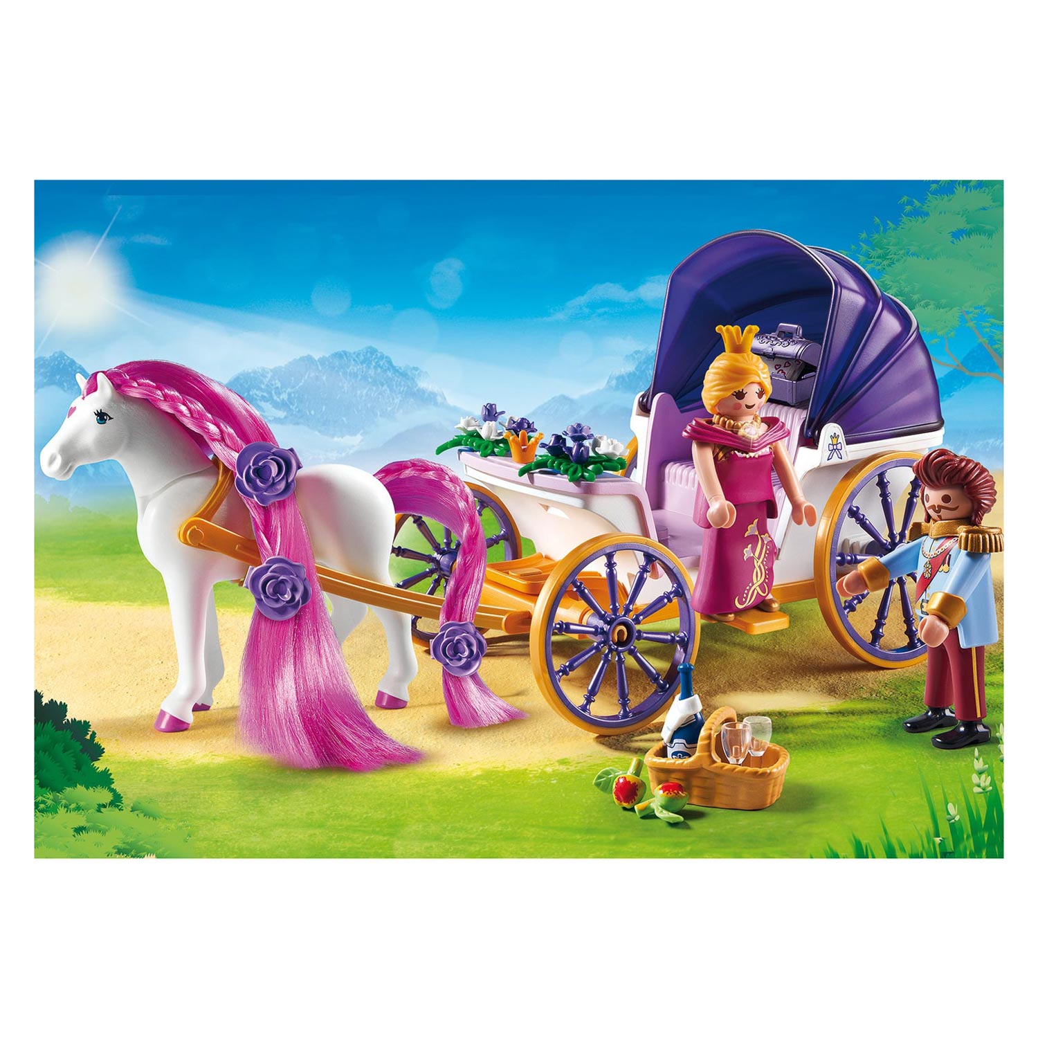 Playmobil Princess Koninklijke Koets met Paard om te Kammen - 6856