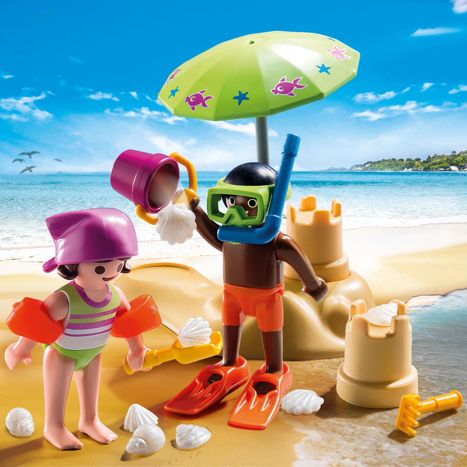 Playmobil 9085 Kinderen met Zandkasteel