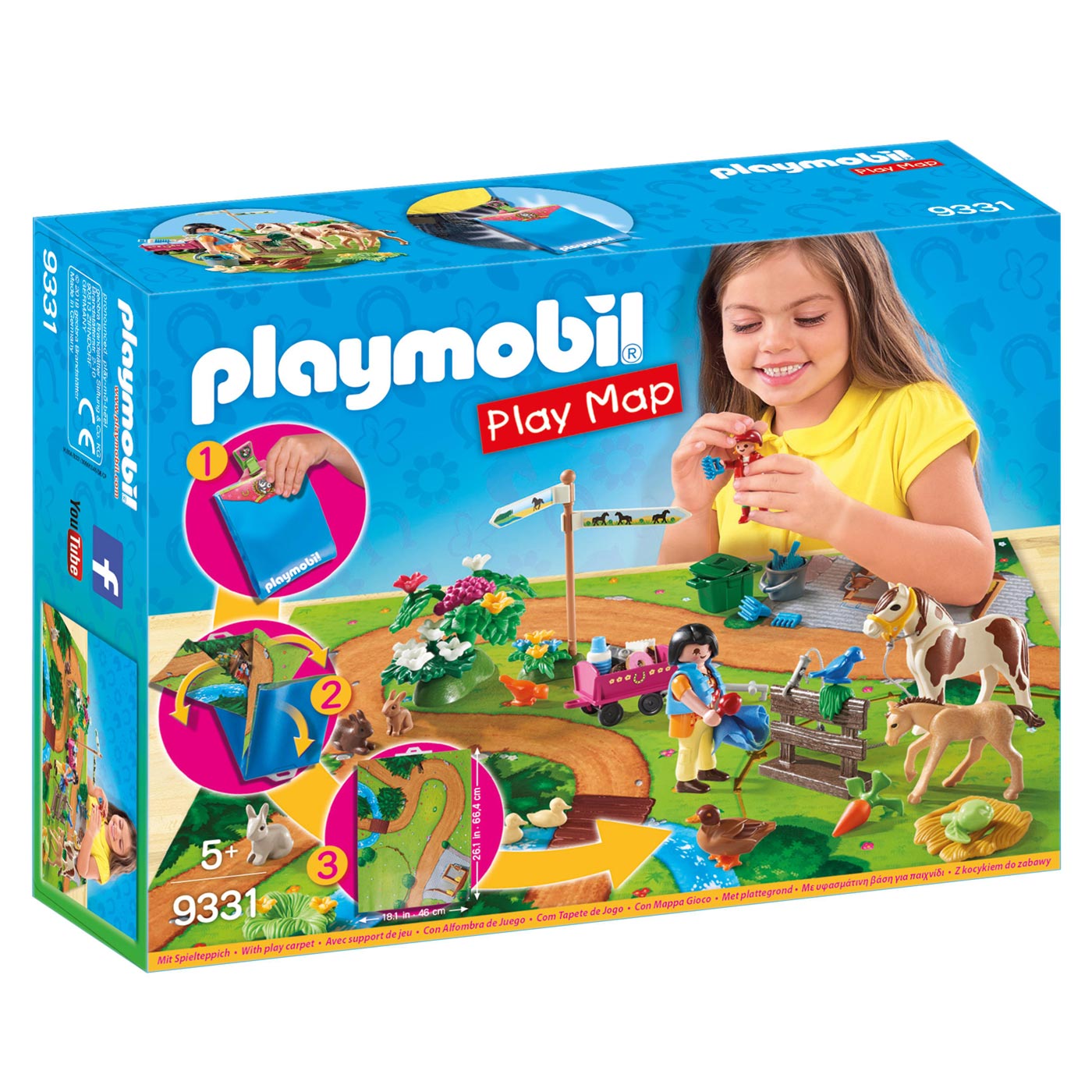 Playmobil 9331 Ponyrijders met Plattegrond