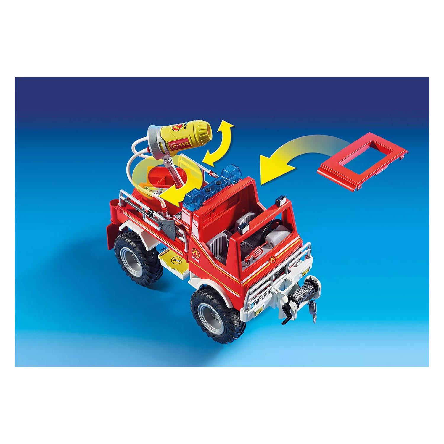 Playmobil City Action Brandweer Terreinwagen met Waterkanon - 9466