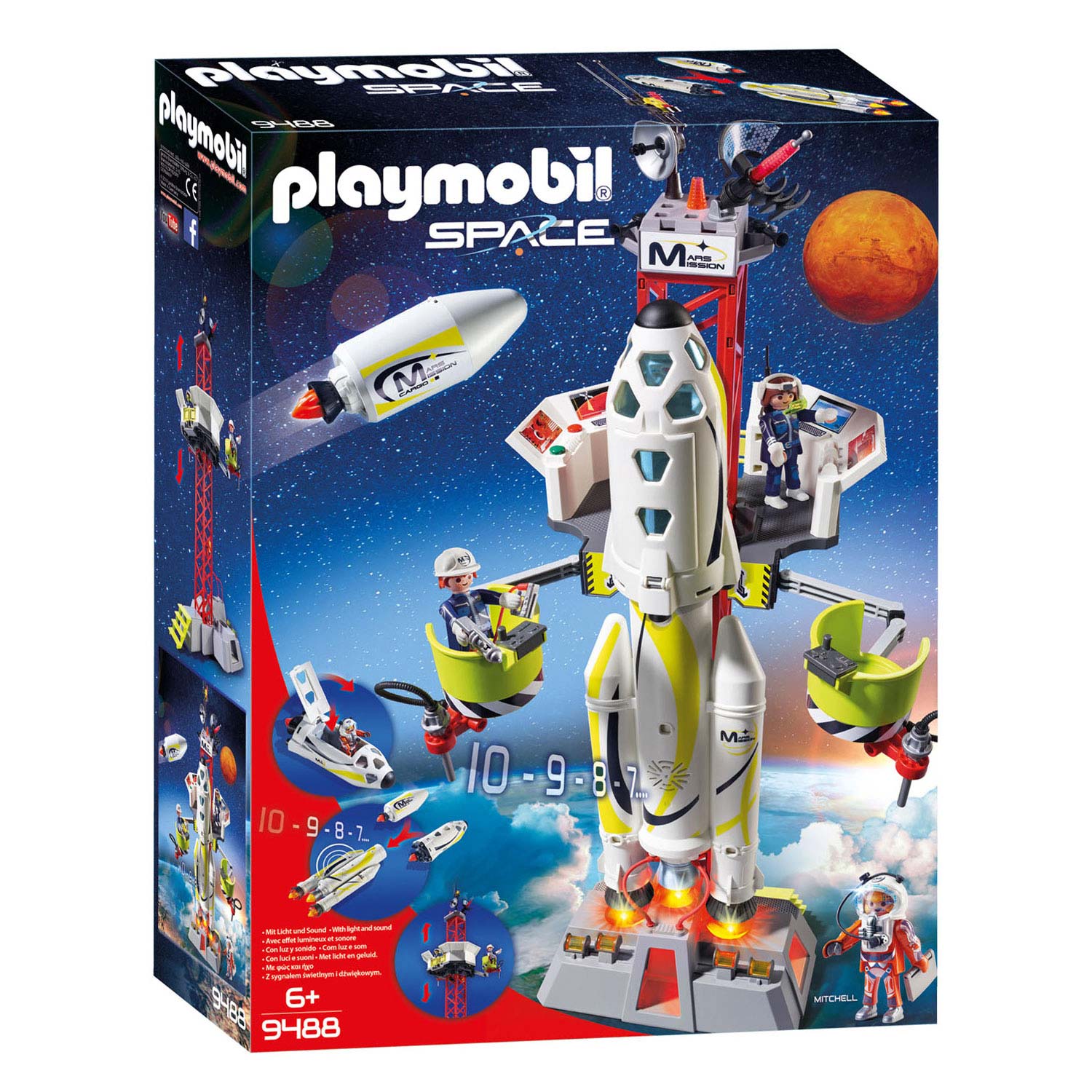 Playmobil 9488 Mars-raket met Lanceerplatform