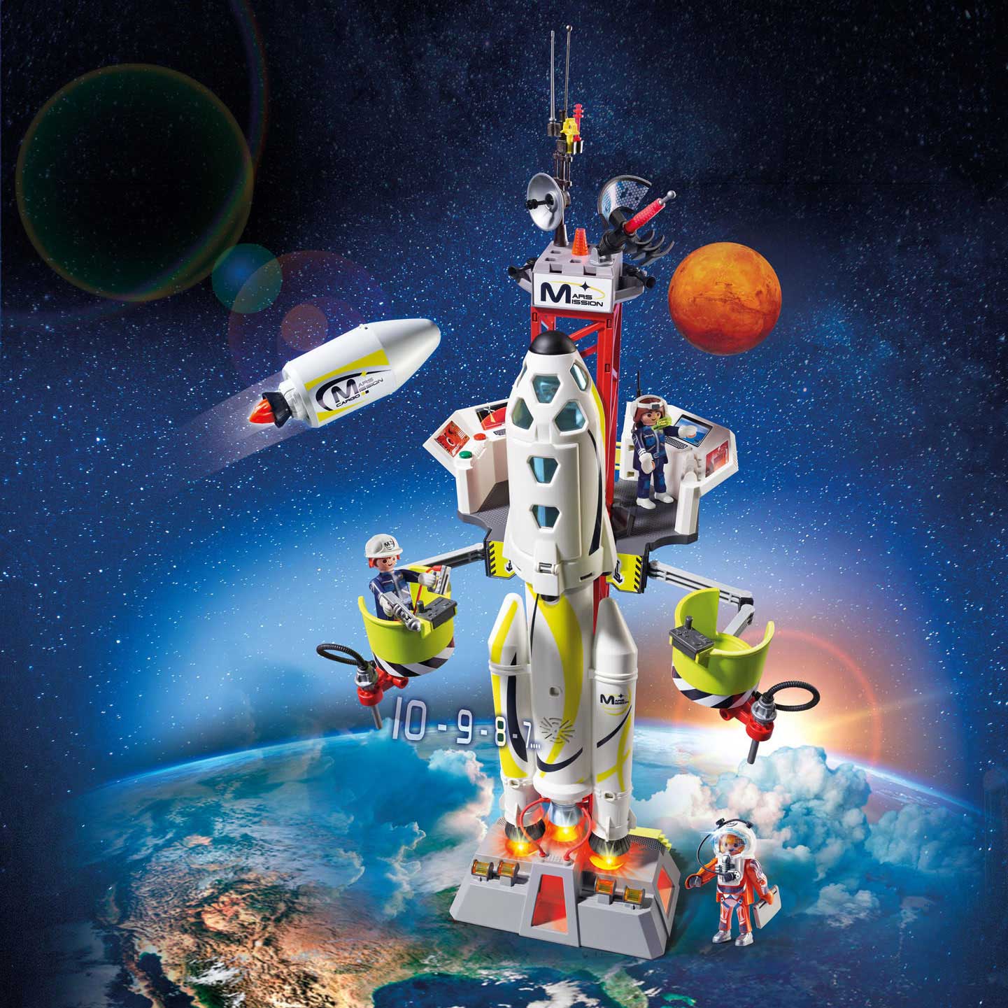 Playmobil 9488 Mars-raket met Lanceerplatform