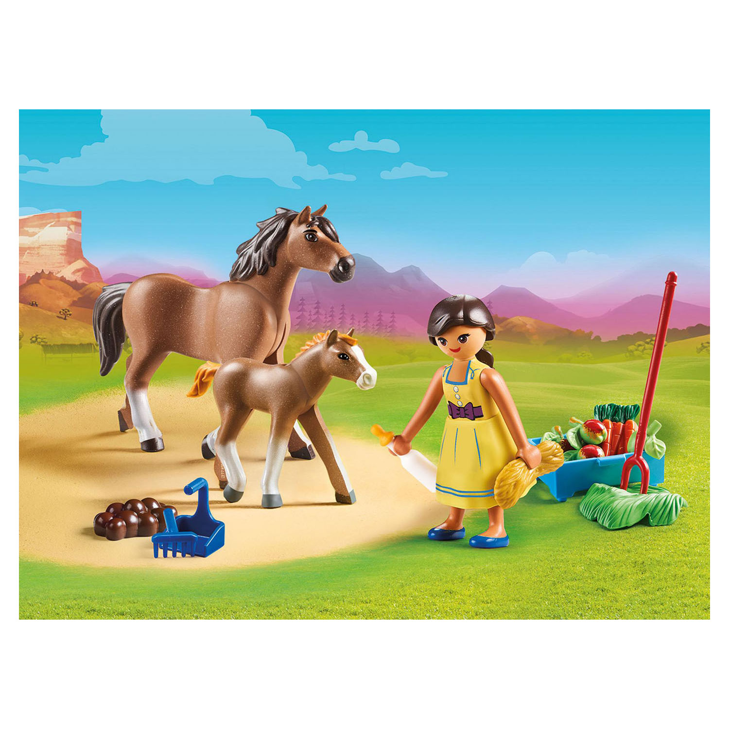 Playmobil Spirit Pru met Paard en Veulen - 70122