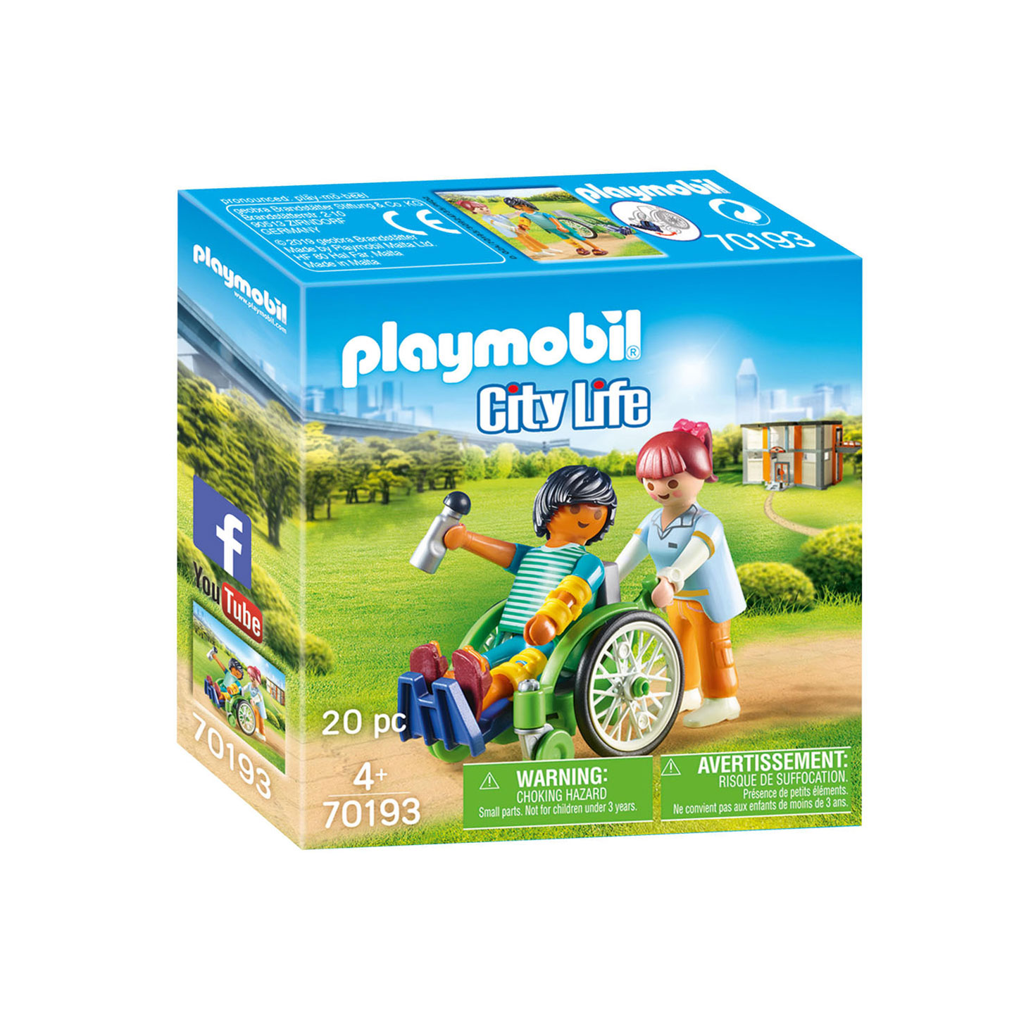 Playmobil City Life  Patient in Rolstoel - 70193