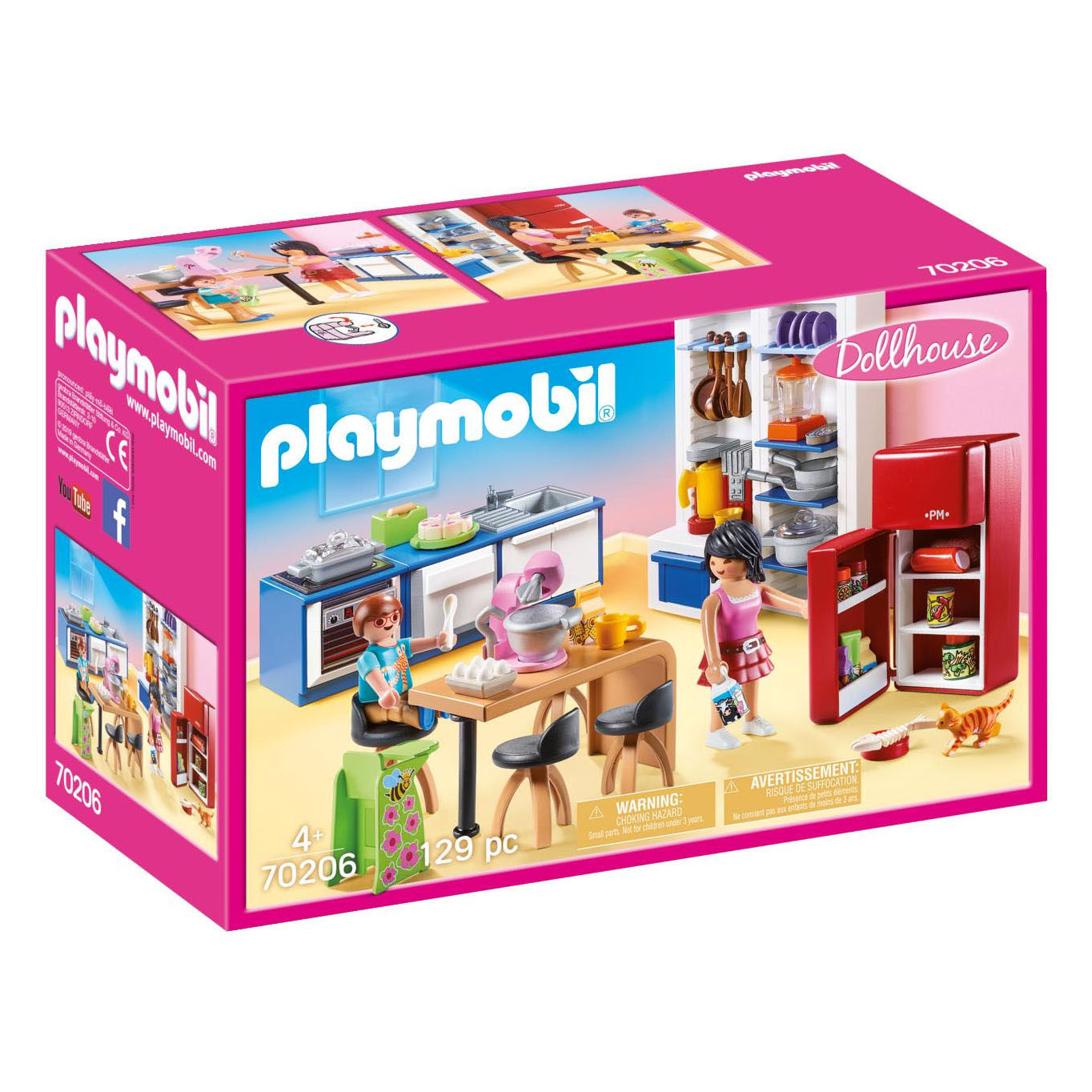 Playmobil Maison de poupée Salon Cuisine - 70206