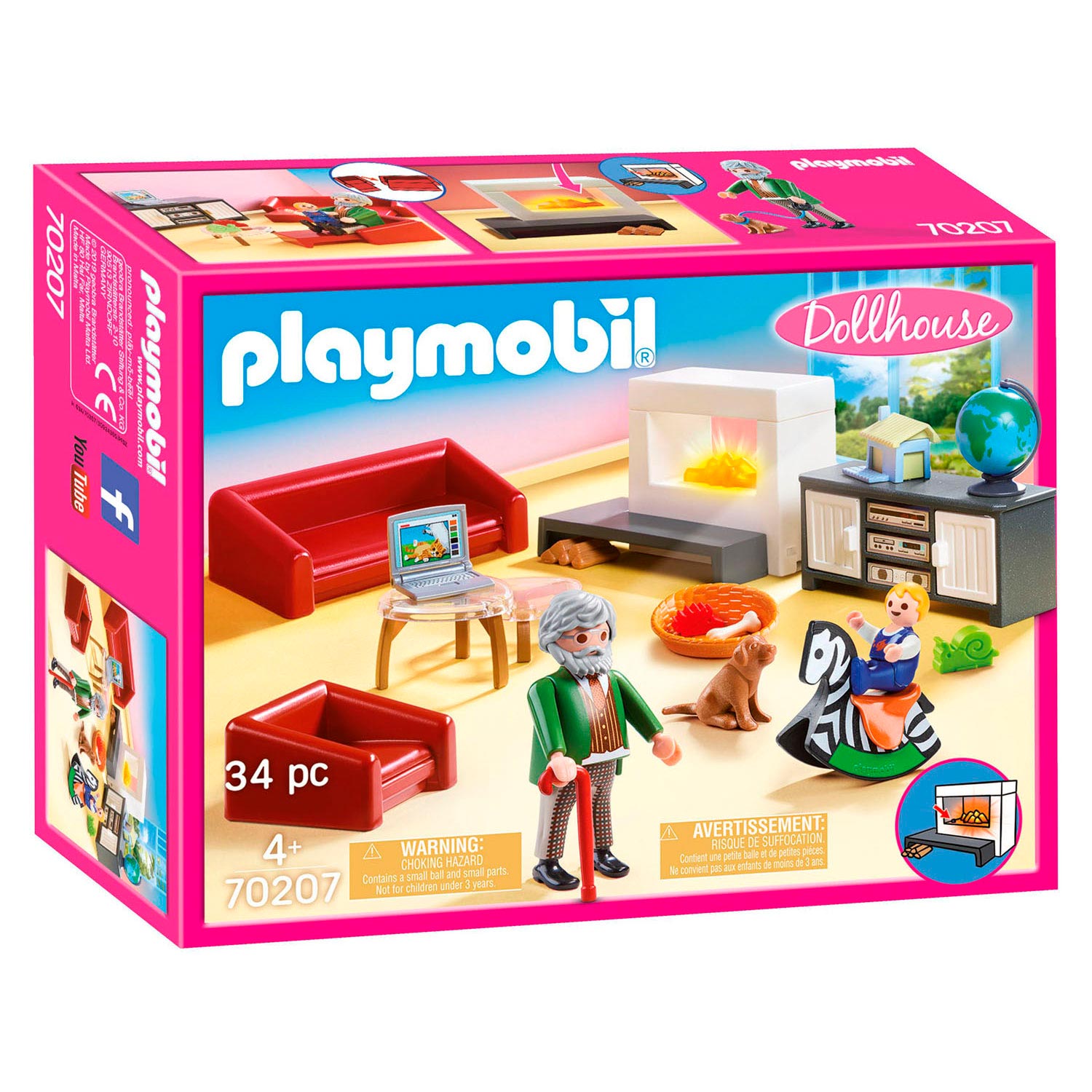 Playmobil 70207 Huiskamer met Openhaard