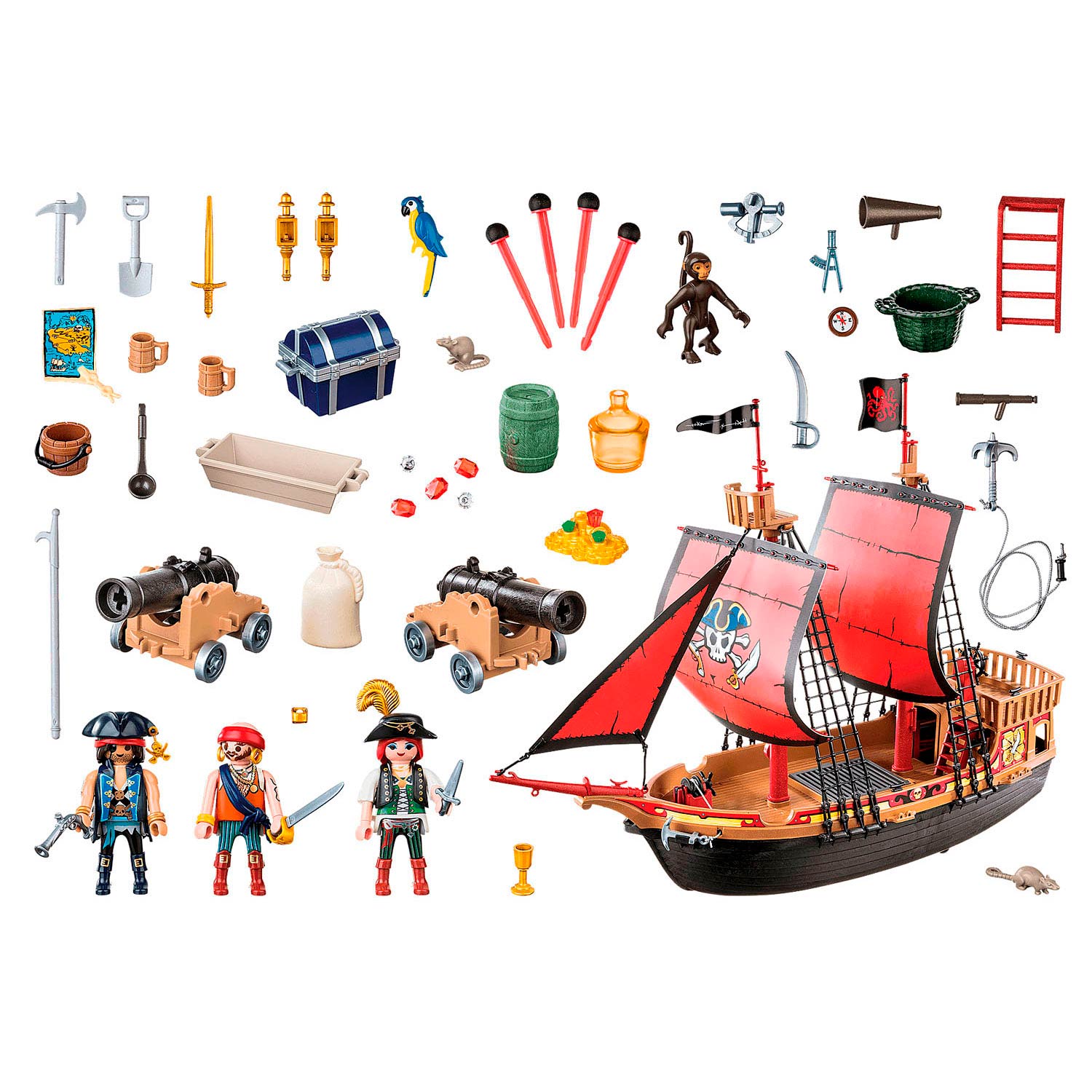 Playmobil Pirates Piratenschip, 132dlg. ... Lobbes Speelgoed België