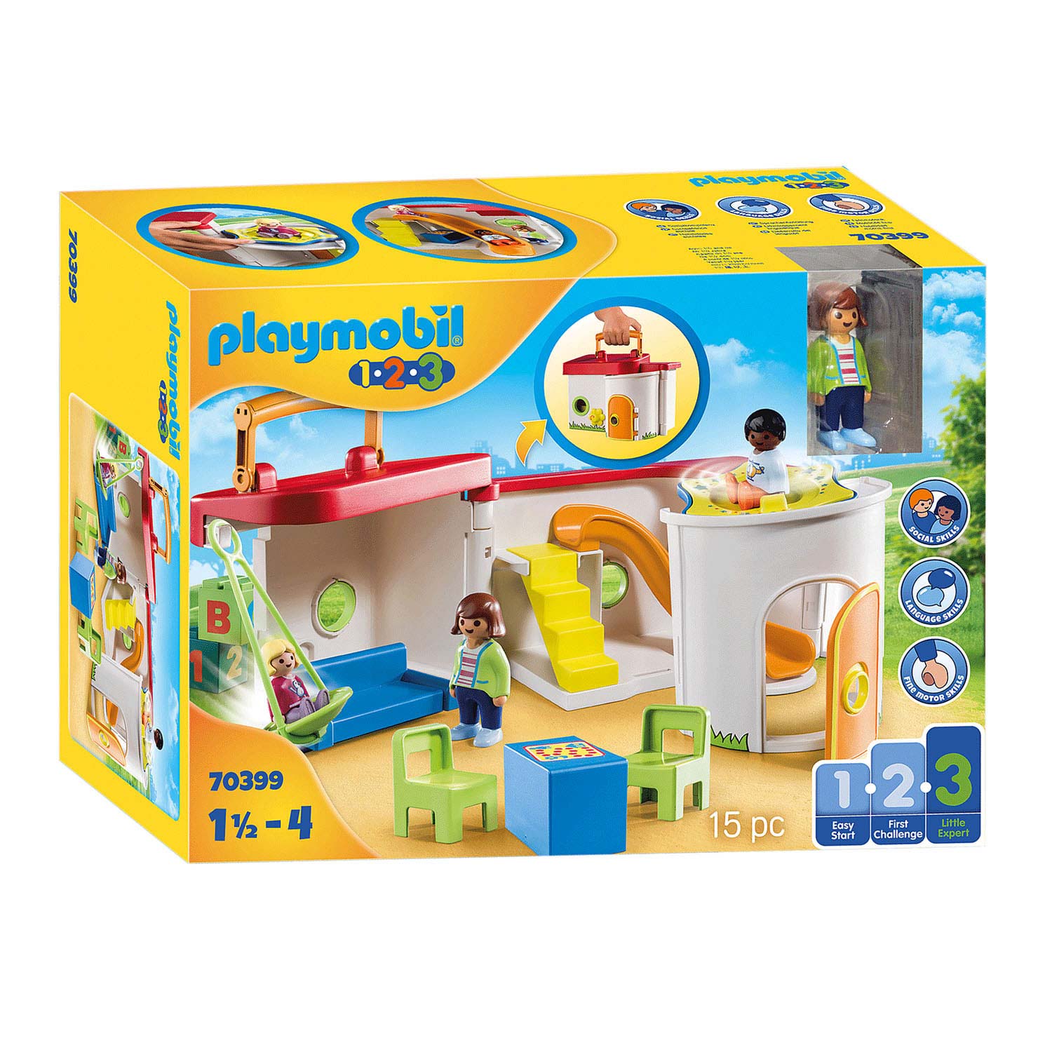 wonder vingerafdruk Laboratorium Playmobil 1.2.3. Mijn Meeneem Kinderdagverblijf - ... | Lobbes Speelgoed