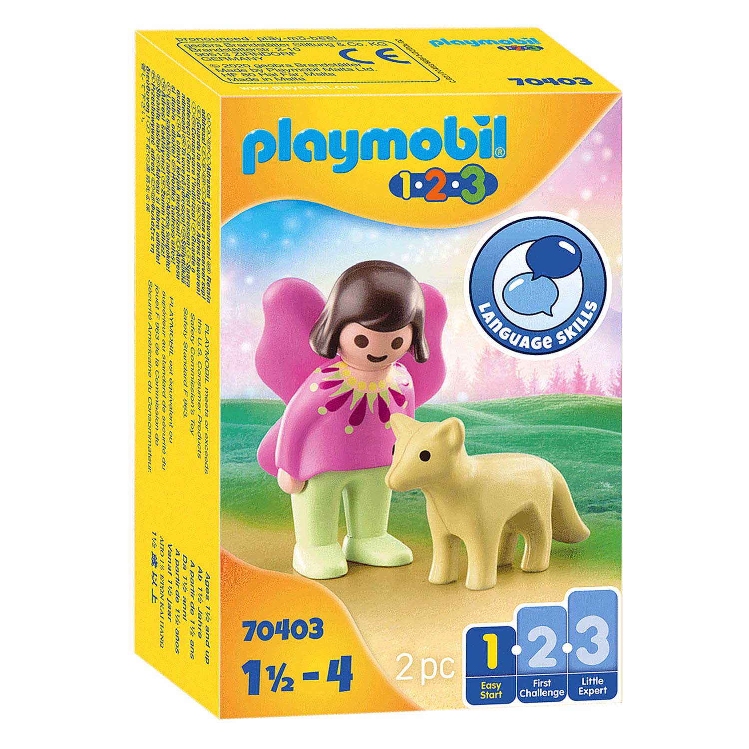 Playmobil 1.2.3. Feeenvriendin met Vos - 70403
